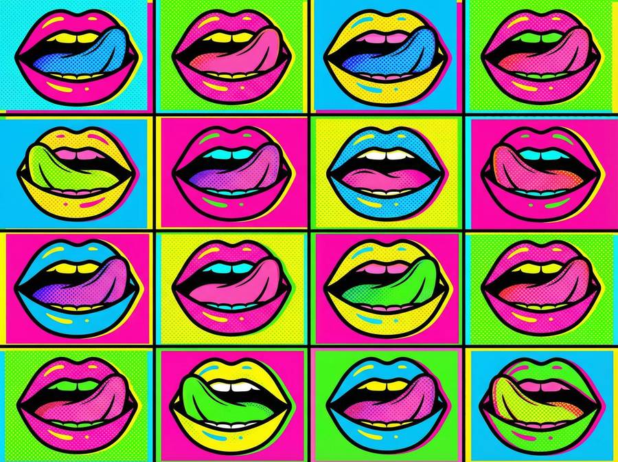 澳门彩票 - 波普艺术唇部色彩创作